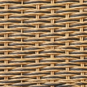 Better Homes & Gardens Oval Utensil Caddy, Beige & Black Resin Rattan with Metal Frame