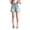 Blue, variant on Huanglei Girls Denim Shorts Summer Side Embroidery Rhinestone Wide Leg Casual Shorts For Big Kids And Tweens ,Little Girls Jean Shorts /Size 3-4 Years(Blue)