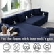 thumbnail image 4 of Funda de sofá NAISI en forma de L de 2 piezas con fundas de almohada para 3 plazas, 4 of 7