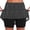 Black, variant on Athletic Skorts for Woman Elastic Striped High Waisted Tennis Yoga Skirts with Shorts Underneath Joggers Workout Golf Skirts S