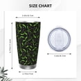 thumbnail image 4 of Haiem Cool Gamepad Printed 20oz Straight Skinny Car Cups With Insulated Cup Sleeve Portable Handle, Sports Travel Coffee Mug, Stainless Steel, Insulated-Without Straw, 4 of 8