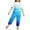 Blue, variant on Kids Jumpsuits for Girls Gradient Tie-Dye Adjustable Strap Baggy Overalls Summer Teens Loose Rompers with Pockets