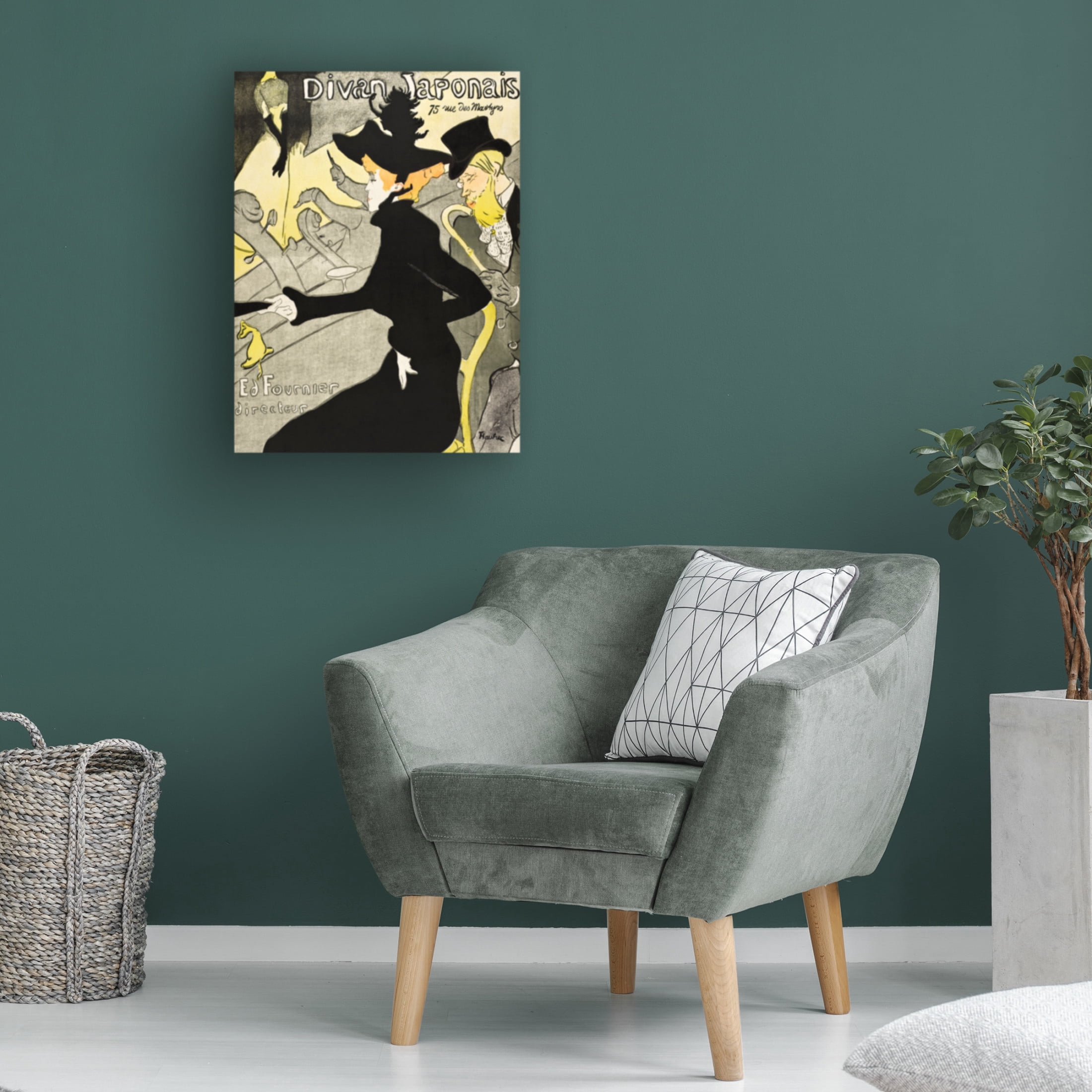 Trademark Fine Art Pictufy   Divan Japonais ca. 1892 Canvas Wall Art