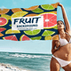 thumbnail image 3 of Bonita toalla de playa con forma de fruta, limón, coco y aguacate, de dibujos animados, para verano, para niños, grande, para piscina, playa, de microfibra, absorbente, para viajes, 3 of 5