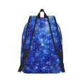 thumbnail image 3 of Balery Blurred Star Snow Christmas Vintage Canvas Backpack for Men and Women - Large Capacity, Durable Travel Laptop Bag for School, Work, Hiking, and Outdoor Activities, 3 of 7