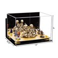 thumbnail image 4 of Better Display Cases Versatile Acrylic Display Case - Medium Rectangle Box with Mirror, Wall Mount, Yellow Risers and Wood Base 12" x 8.25" x 8" (A004-YR), 4 of 9