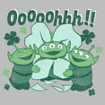 thumbnail image 2 of Junior's Toy Story Little Green Men Shamrocks  Sweatshirt, 2 of 3