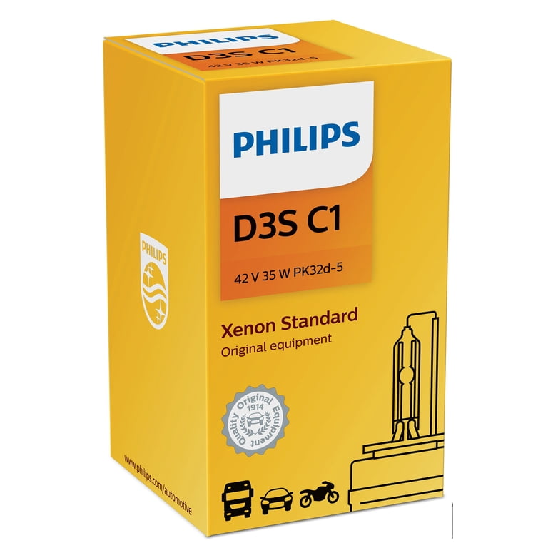 Philips D3S Xenon HID Headlight Bulb, CM31, 1 Pack, Original