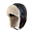 thumbnail image 4 of Gorro de , gorro cómodo para la nieve, orejeras, gorro cálido de invierno, gorro Ushanka para ciclismo, esquí, senderismo al aire libre Negro Salvador Sombreros de trampero, 4 of 10