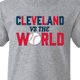 thumbnail image 4 of Inktastic Cleveland Vs. the World blue and red with baseball Youth T-Shirt, 4 of 5