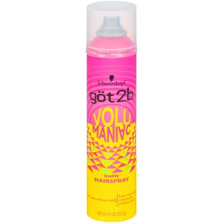 Got2b Volumaniac Hair Spray, 9.1 Ounce (Best Hairspray For Thick Heavy Hair)