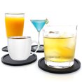 thumbnail image 4 of Juego de 8 posavasos redondos para jarras de cerveza y tazas TUNC negro, 4 of 5