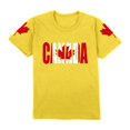 thumbnail image 4 of Girls' Canada Day Print T Shirt Crew Neck Short Sleeve Casual Summer Top Yellow 3 Y-4 Y, 4 of 4