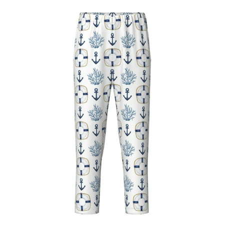 Fuzoiu Sea Vacations Print Teenagers Pajama Pants Lounge Pants with 2 Pockets Elastic Waist Kids Sleep Bottoms Comfy Sleepwear PJ Bottoms for Kids-Large