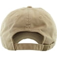 thumbnail image 2 of Washed Solid Vintage Distressed Cotton Dad Hat Adjustable Baseball Cap Polo Style, 2 of 3
