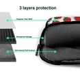 thumbnail image 4 of Lsque Hand Drawn Strawberry Pattern Laptop Bag – Portable & Slim Single-Shoulder Computer Case with Adjustable Strap, Protective, Lightweight for 13”/14”/15.6” Laptops, 4 of 8