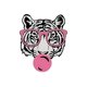 thumbnail image 2 of Women'S Fashion Tiger Print T-Shirt with Glasses, Casual Crew Neck Short Sleeve Top, Polyester 95% Spandex 5% Knit Fabric, Medium Stretch, All Season Animal Pattern Tee for Sports & Leisure, 2 of 6