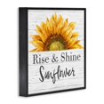 thumbnail image 2 of Stupell Industries Rise and Shine Sunflower Yellow Farm Floral Black Framed by Patricia Pinto, 2 of 5