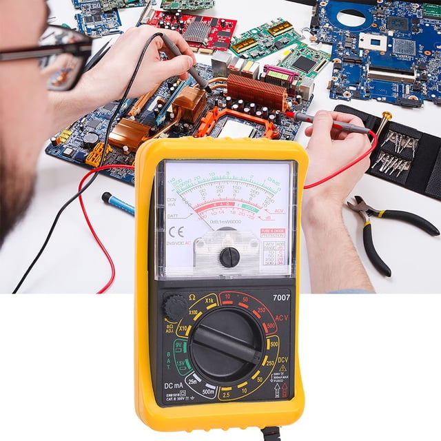 "Compact Analog Multimeter KT7007 - Handheld Voltage & Current Tester for Electronics with High Accuracy ABS Body"
(Character count: 98)
Alternative option:
"Portable Pointer Multimeter Tool