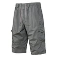 thumbnail image 1 of 2025 Summer Men's Pocket Sporty Thin Casual Loose Large Sized Work Pants, 1 of 5