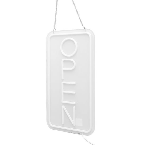 Letrero Abierto De Neón LED, Luz De Neón Abierta Alimentada Por USB Resistente Al Calor, Llamativa Para Empresas
