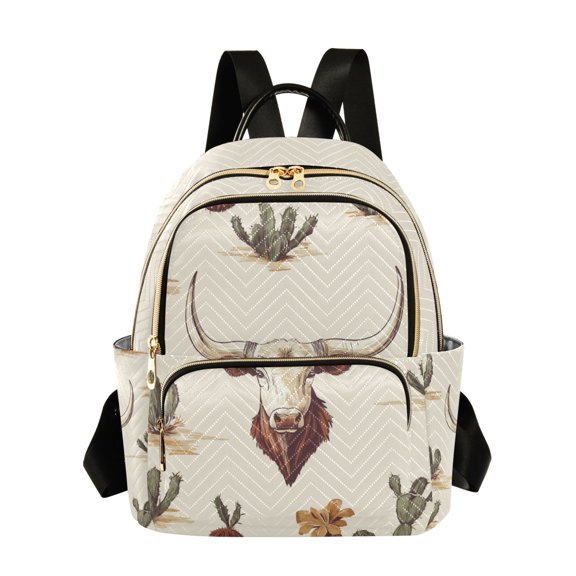 FORMRS Mini Backpack Purse for Women Travel Daypack Casual Shoulder Bag, Cowboy Pattern