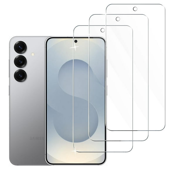 ZYQEEE 3-Pack Clear Screen Protector Tempered Glass for Samsung Galaxy S25,Easy Installation, Case Friendly for Samsung S25