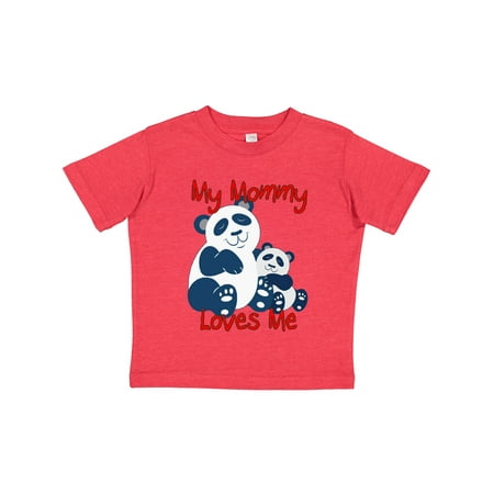 

Inktastic My Mommy Loves Me Panda Gift Toddler Boy or Toddler Girl T-Shirt