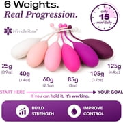 Kegel Exercise System - Pelvic Floor Exercises - Set of 6 Premium Silicone Kegel Exercise Weights & Control with Training Kit for Women: Beginners & Advanced