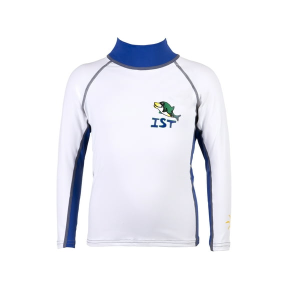 IST DSK-46 Unisex Kids Long Sleeve Spandex Rash Guard (Blue, Large)