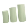 thumbnail image 5 of perfeclan 3Pcs Cylinder Pedestal Covers Plinth Stand Pillar Covers Cylinder Plinth Stand Covers for Engagement Wedding Decoration Props green, 5 of 9