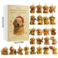 thumbnail image 3 of Calendario de Adviento 2025 | 24 Adornos Acrílicos de Cachorros | Cuenta Regresiva Navideña Resistente a Rayones | Adorable Decoración de Perro para Árbol, Repisa y Estante | Regalo Navideño para Niñ, 3 of 4