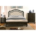 thumbnail image 3 of Furniture of America Kylen Solid Wood Adult Nightstand with 3-Drawer, Rustic Natural Tone, 3 of 4