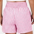 thumbnail image 3 of Boyscolos Womens High Waisted Striped Shorts Comfy Lightweight Breathable Stretchy Waist With Pockets Lounge Clohtes Summer Daily Wear Pink M, 3 of 6
