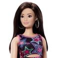 thumbnail image 3 of Barbie Fashionistas Style Doll #251 in Star Print Dress, Pink Sneakers, Brown Hair, 3 of 6
