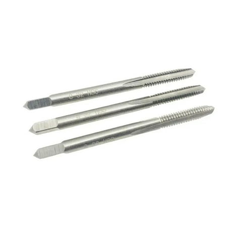 

3pcs 8-32 Tap Set UNC Thread 3 Flutes High Speed Steel Hand Threading Tap 8 - 32