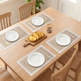 thumbnail image 3 of Farmhouse Placemats Set of 6 Jute Placemats for Dining Table Decor Indoor Outdoor Wide Lace 17.7x11.8inch, 3 of 6