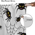 thumbnail image 4 of Halloween Curtains，Funny Pumpkin Bats Horror Forest Castle Pattern Drapes Window 2 Panel Rod Pocket Curtain for Girls Boys Bedroom Living Room Decor 28" W X 40" L, 4 of 6