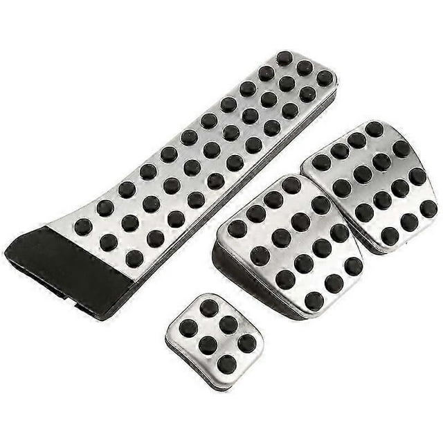 4Pcs Stainless Steel Pedal for W202 W203 W204 W124 W210 W211 W212 W218 X204 R172 R231 C E CLS SLK
