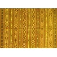 thumbnail image 1 of Ahgly Company Machine Washable Indoor Rectangle Oriental Yellow Traditional Area Rugs, 3' x 5', 1 of 4
