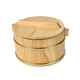 thumbnail image 5 of Plato de cena multifunción de barril de arroz al vapor de madera, tazón de arroz redondo, arroz para sushi 18cmx18cmx12cm, 5 of 9