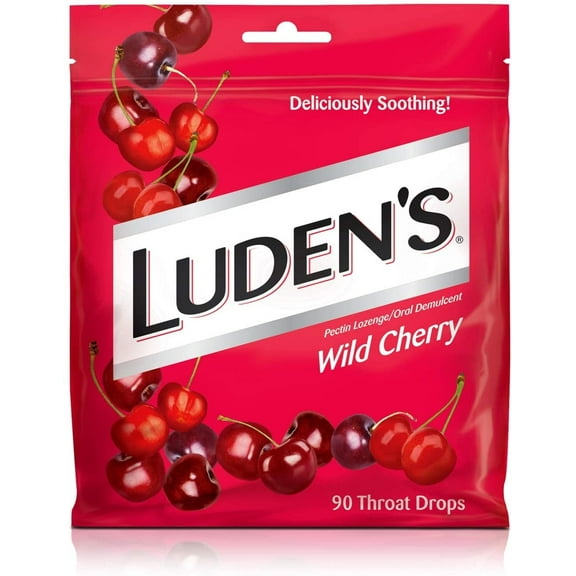 Luden's Throat Drops Wild Cherry 90 Each (Pack of 3)