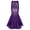 Purple, variant on DPOIS  Women's Shiny Sequins Mermaid Tail Skirt Halloween Costume Green M