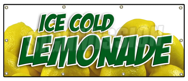 Lemonade Banner 48"x120" Free Shipping/Customization 4'x10' 