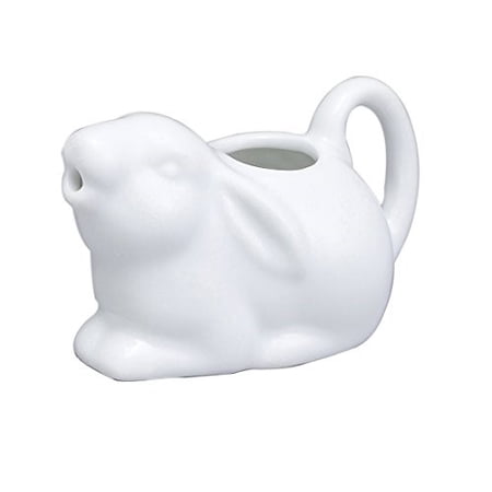 Harold Import Company Porcelain Mini Rabbit Shaped Creamer  White