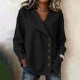 thumbnail image 2 of NominalSnug Button down Shirts for Women Long Sleeve Shirts Collared Dressy Casual Blouses Loose Fit Fall Tops, 2 of 8