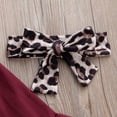 thumbnail image 5 of Toddler Kids Baby Girl Clothes Ruffle Tops Dress Leopard Pants Outfits Set, 5 of 8