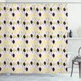 thumbnail image 1 of Lemons Shower Curtain, Illustration of Lemons with Crocked Lines and Dots on Pinky Spotty Backdrop Print, Fabric Bathroom Set with Hooks, 69W X 84L Inches Extra Long, Multicolor, by Ambesonne, 1 of 3