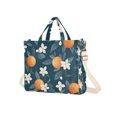 thumbnail image 7 of FORMRS Womens Corduroy Tote Bag Crossbody Shoulder Handbag with Pocket, Oranges Pattern, 7 of 7