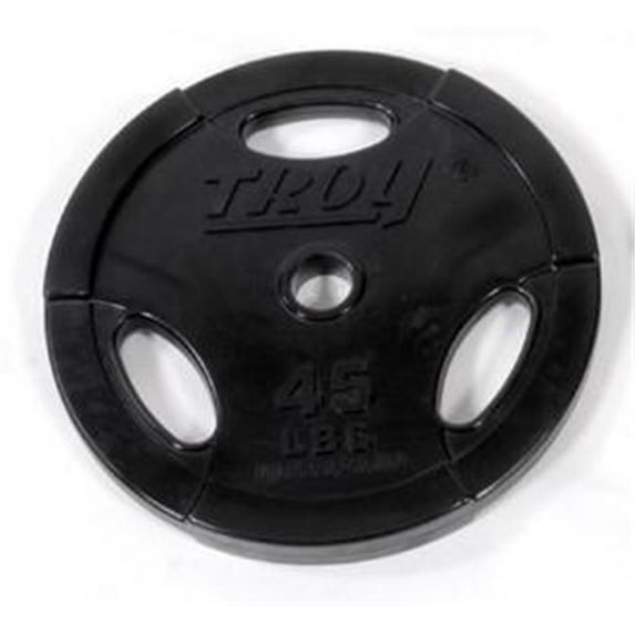 Troy Barbell GO-045R Rubber Encased Olympic Grip InterLocking Plate - 45 Pounds